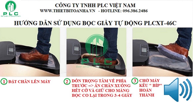 Hướng dẫn sử dụng 2 1600x1200 Bán máy bọc giầy phòng kỹ thuật cao tại Hà Nội
